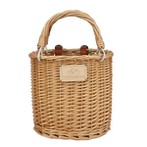 Tourbon Винтаж велосипед Велоспорт руль фронта плетеные велосипедов корзина