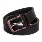 Кожаный пояс для мужчин-черный